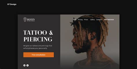 Destin Tattoo Company Website Redesign On Behance