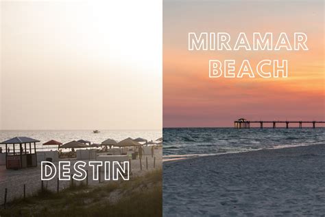 Destin Vs Miramar Beach Destin Vacation Blog