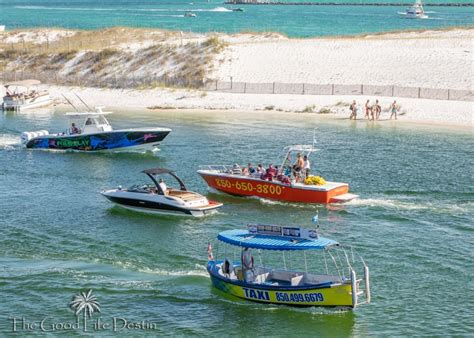 Destin Water Taxi The Best Way To Travel The Harbor The Good Life Destin