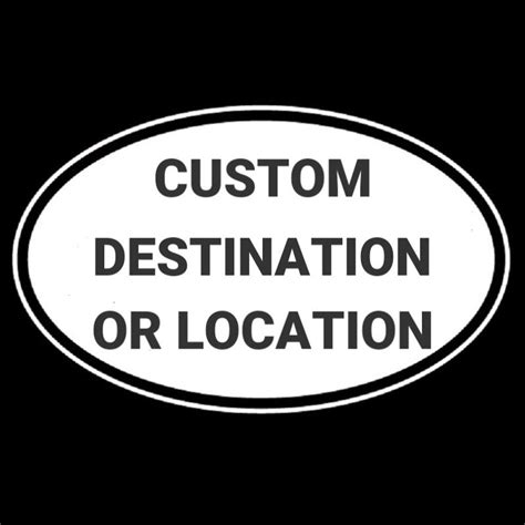 Destination Decal Etsy