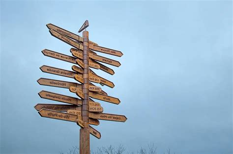 Destination Indecision Path Traveling Right Direction Arrows