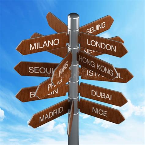 Destination Signpost Stock Illustrations 9 044 Destination Signpost Stock Illustrations