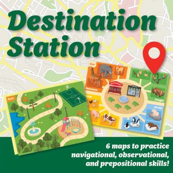 Destination Station Map Activity By Therapy Materials Vault Tpt