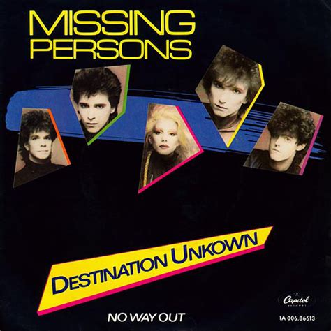 Destination Unknown 7 1982 Von Missing Persons