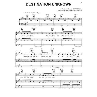 Destination Unknown Missing Persons Notenbuch De