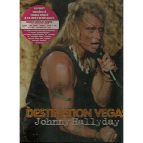 Destination Vegas Coffret Numerote De Johnny Hallyday Coffret Cd Chez Rockinronnie Ref 119075507