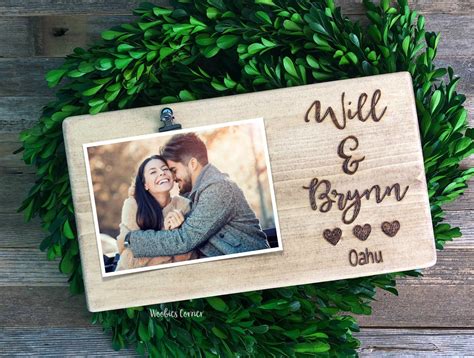 Destination Wedding Gift Personalized Couples Frame Couples Etsy