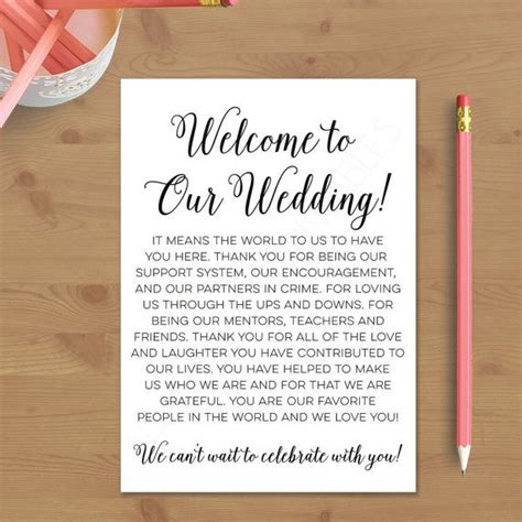 Destination Wedding Ideas Welcome Letters And Guest Tips