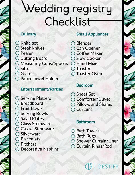 Destination Wedding Registry Checklist With Top Wedding Gift Advice