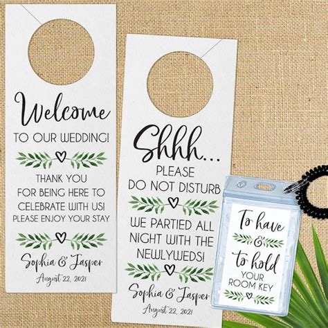 Destination Wedding Welcome Gifts For Guests Hotel Room Key Etsy