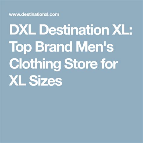 Destination XL Columbus Ohio Store