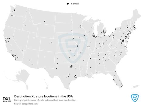 5 Destination XL Locations