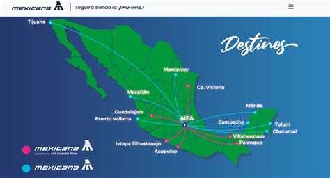 Destinos Mexicanos de Aviacion