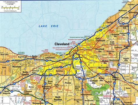 Detailed Map Of Cleveland Ohio