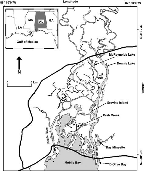 Detailed Map Of Mobile Delta