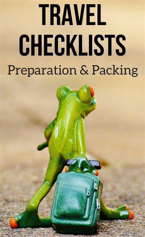 Detailed Travel Checklists Prep Pack Must Have Travel Accessories