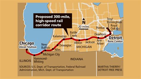 Detroit To Chicago Rail Plan 110 M P H 10 Daily Trips