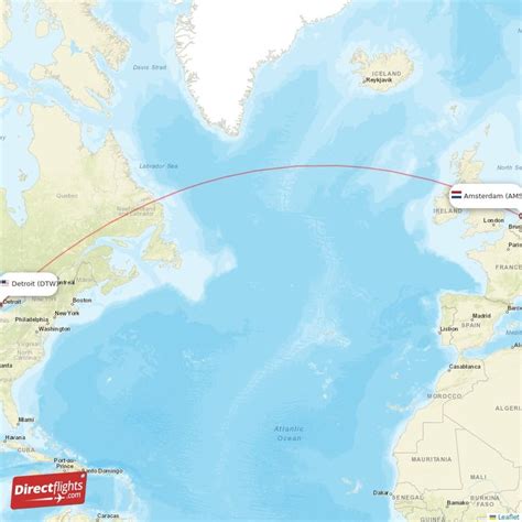 Direct Flights From Amsterdam To Detroit Ams To Dtw Non Stop