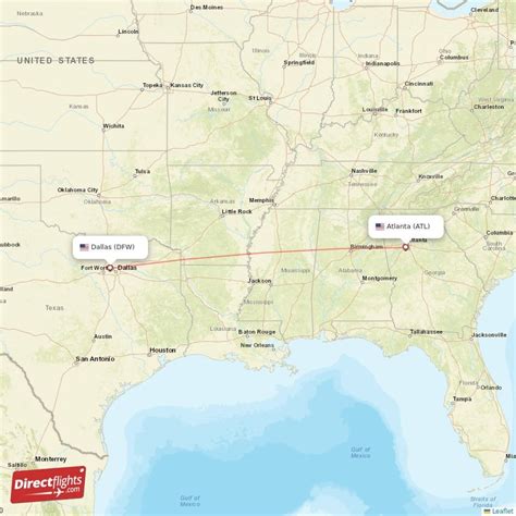 Direct Flights From Atlanta To Dallas Atl To Dfw Non Stop Directflights Com