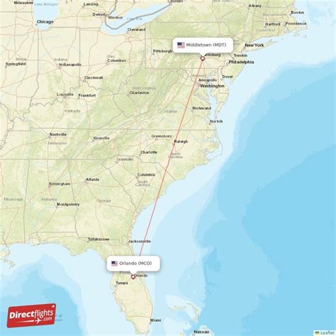 Direct Flights From Middletown To Orlando Mdt To Mco Non Stop