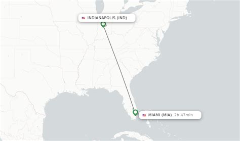 Direct Non Stop Flights From Indianapolis To Miami Schedules