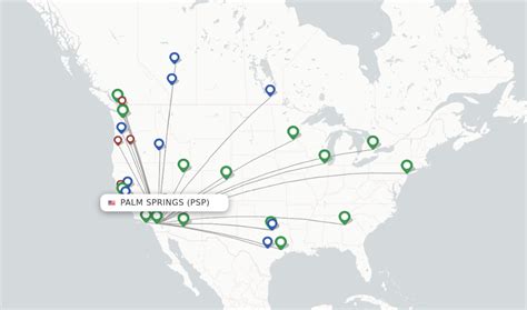 Direct Non Stop Flights From Palm Springs Psp Flightsfrom Com