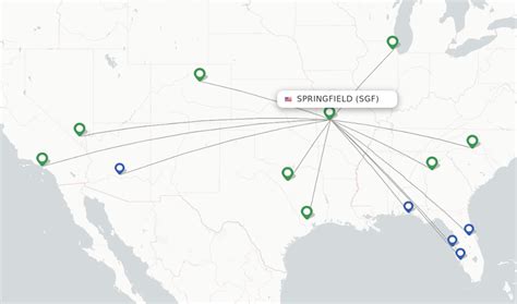 Direct Non Stop Flights From Springfield Branson Natl Sgf