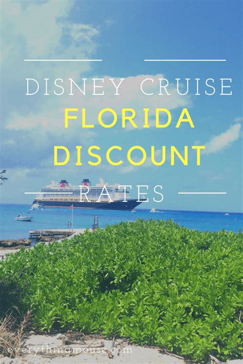 Disney Cruise Line Florida Resident Discounts