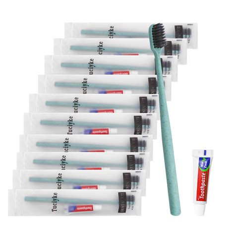 Disposable Toothbrush With Toothpaste Pack Of 30 Green Individually