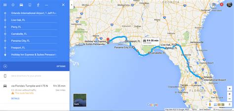 Destin to Pensacola Florida Distance