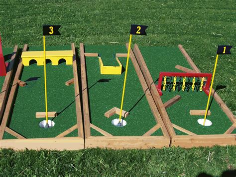 Diy Mini Golf Obstacles Backyard Games Kids Diy Yard Games Diy Games