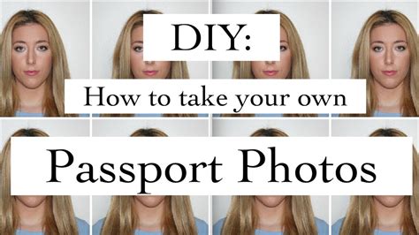 Diy Passport Photos How To Take And Edit Your Own Passport Photos At Home Youtube