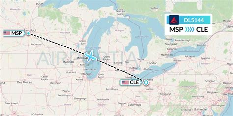 Dl5144 Flight Status Delta Air Lines Minneapolis To Cleveland Dal5144