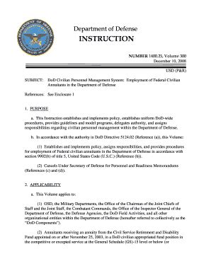 Dod Civilian Personnel Management Fill Online Printable Fillable