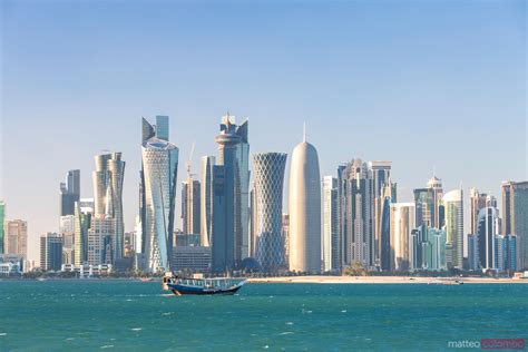 Doha Skyline At Daytime Qatar Royalty Free Image