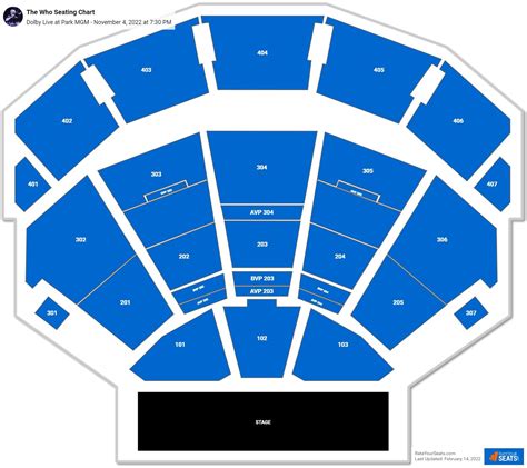 Dolby Live At Park Mgm Seating Chart Rateyourseats Com