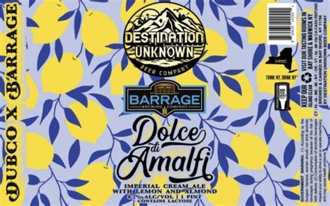 Dolce Di Amalfi Destination Unknown Beer Company Untappd