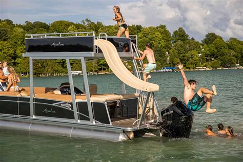 Double Decker Pontoon Boat From Double Fun Watersports Double Fun