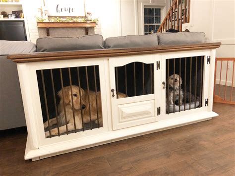 Double Door Wooden Dog Crate At Heather Hutchinson Blog