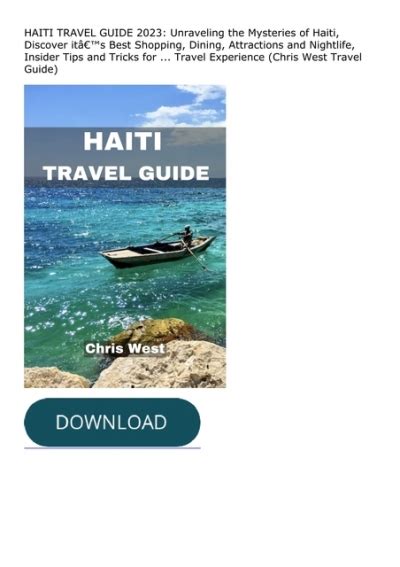 Download Haiti Travel Guide 2023 Unraveling The Mysteries Of