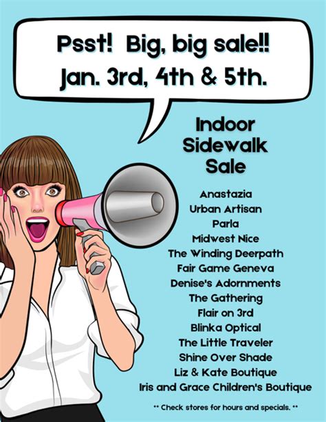 Downtown Geneva Indoor Sidewalk Sale The Little Traveler