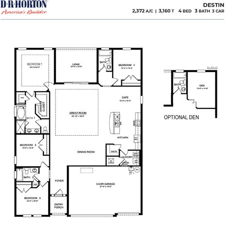 Dr Horton Destin Floor Plan Viewfloor Co