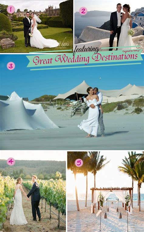 Dream Wedding Destinations From Around The World Creative And Fun