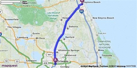 Driving Directions From Daytona Beach Florida To Daytona Beach Florida Mapquest Daytona