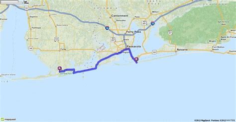 Driving Directions From Pensacola Florida To Gulf Breeze Florida Mapquest Gulf Breeze