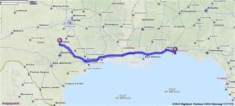 Driving Directions From Pensacola Florida To Killeen Texas Mapquest