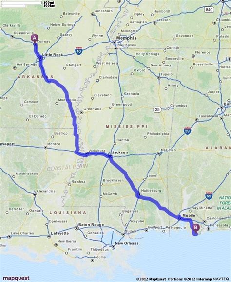 Driving Directions Map Orange Beach Holly Springs Rock Springs