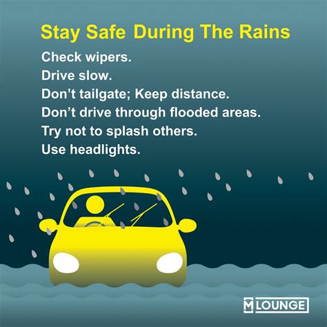 Driving In The Rain Safety Tips Safe Driving Tips Workplace Safety Tips Car Safety Tips