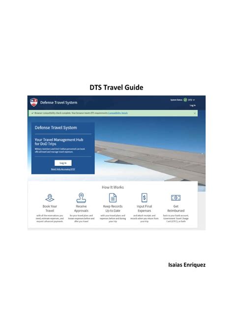 Dts Travel Guide Pdf Voucher Per Diem