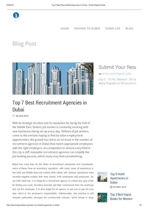 Dubai Expats Guide Top 7 Best Recruitment Agencies In Dubai